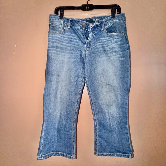 1822 Women's Blue Denim Cropped Jeans - Size 10 - Picture 5 of 6